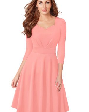 Pleated Design Western Dress